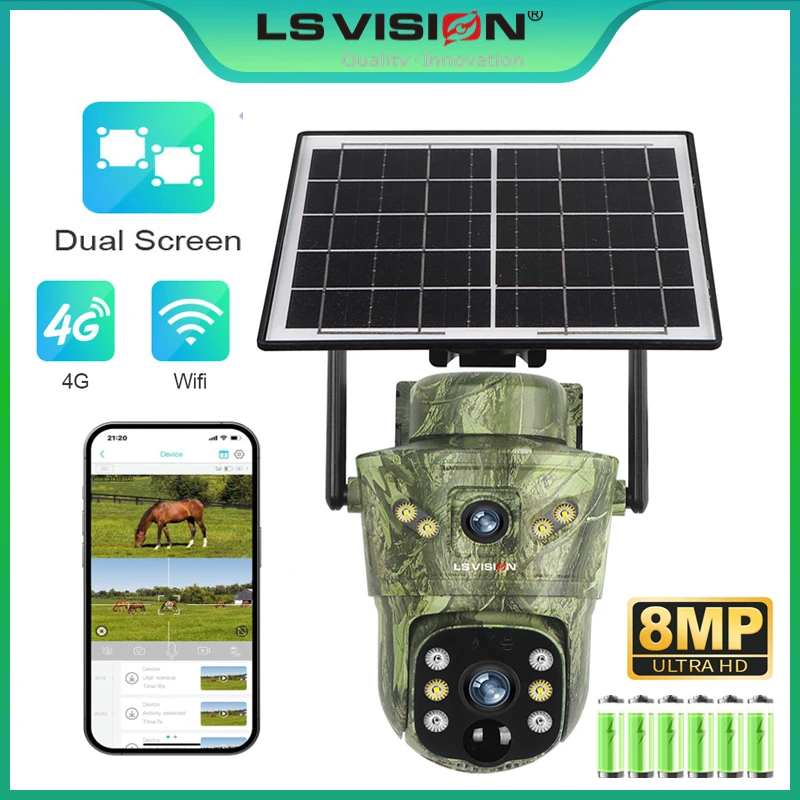 Outdoor Hunting Video Camera - LS VISION 8MP 4G Solar Hunting