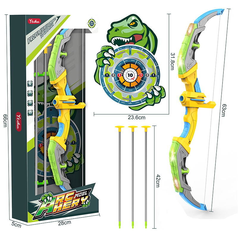 Outdoor Hunting Games For Kids - Bow and Arrows W/ Light-up LED