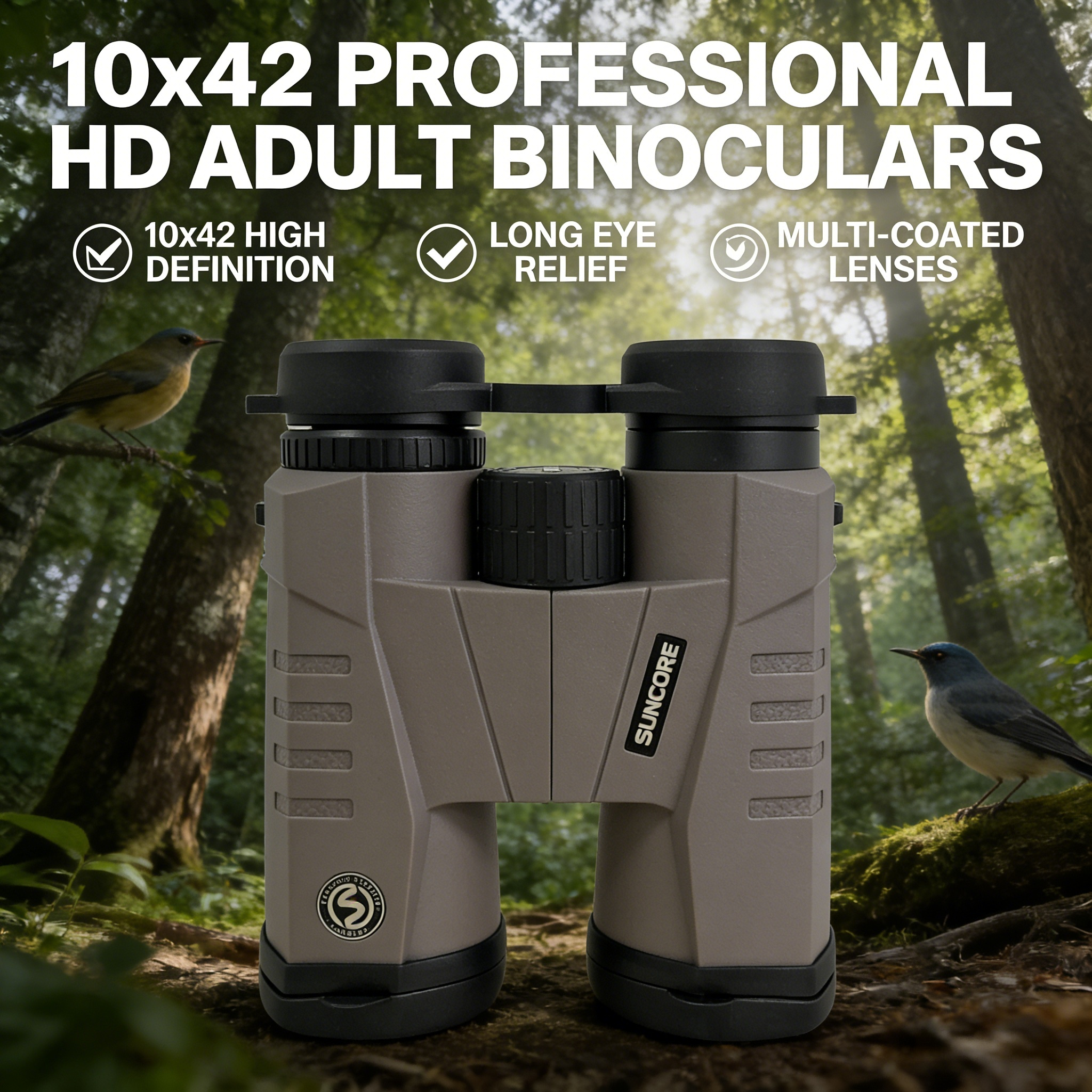 Hunting Outdoor Watch - 10x42 binoculars XZ, suitable for both