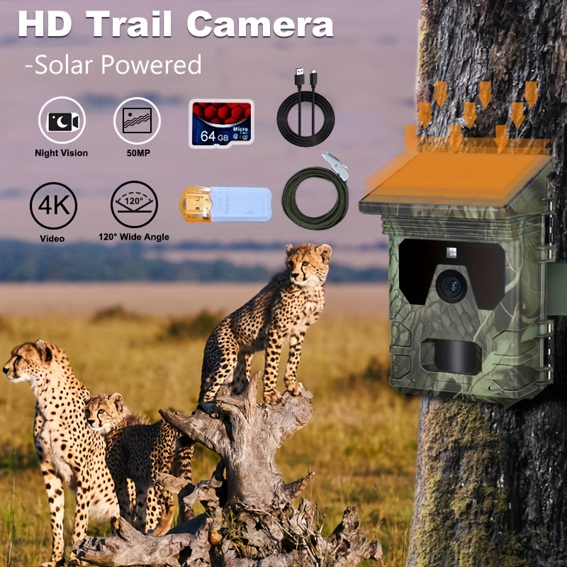 4K 50MP Solar-Powered Wildlife – Outdoor Hunting Video Camera recenzja i cena
