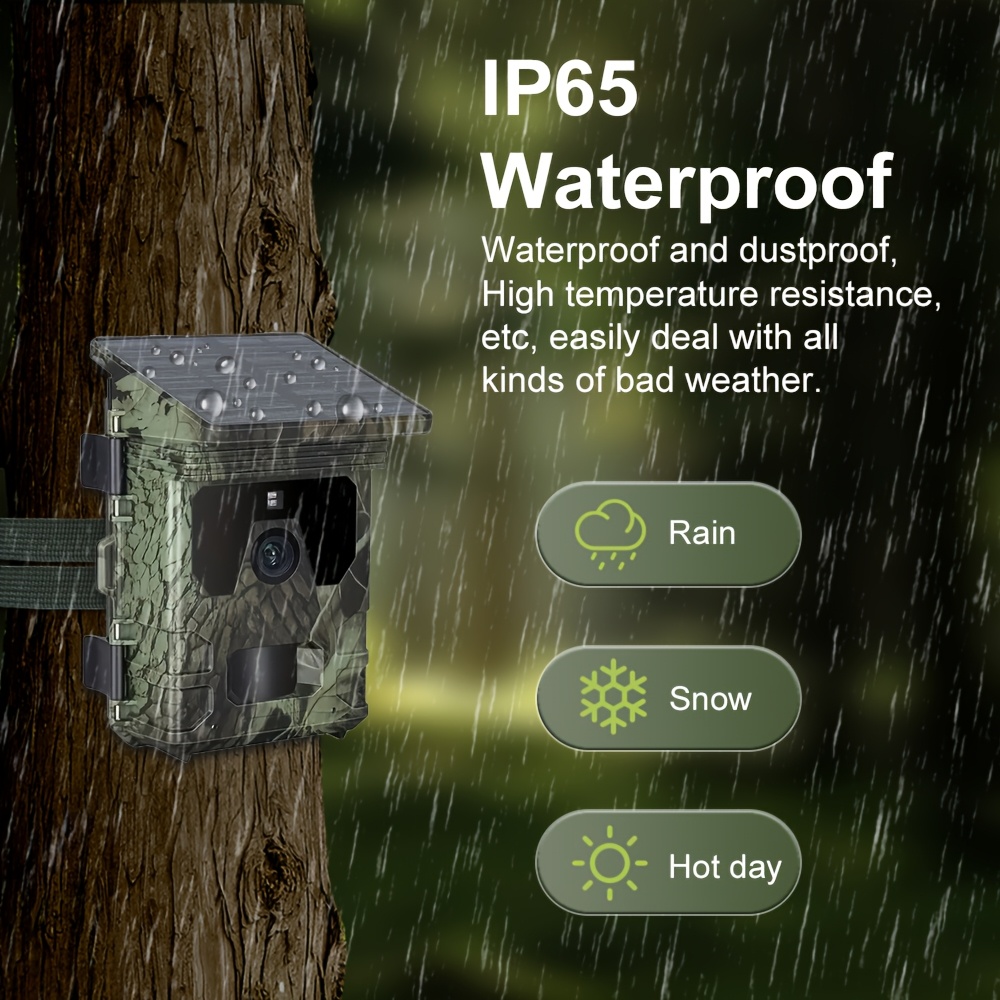 4K 50MP Solar-Powered Wildlife – Outdoor Hunting Video Camera recenzja i cena