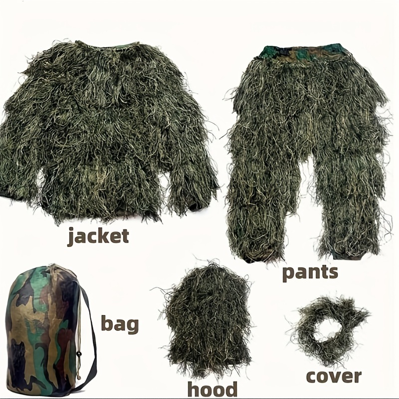 5-in-1 Camouflage Ghillie Suit – Hunting Outdoor Watch recenzja i cena