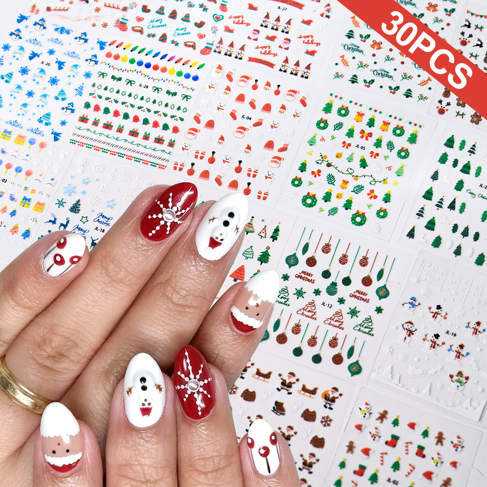 30pcs Christmas Nail Art Stick – Elk Bugle Call recenzja i cena