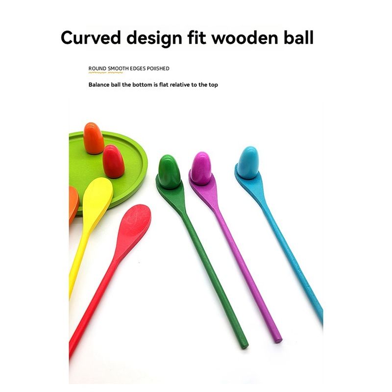 Wooden Egg Spoon Race Game Set – Outdoor Hunting Games For Kids recenzja i cena