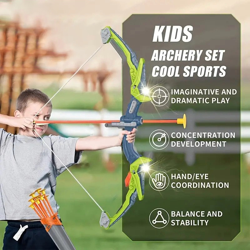 Bow and Arrows for Children Ki – Outdoor Hunting Games For Kids recenzja i cena