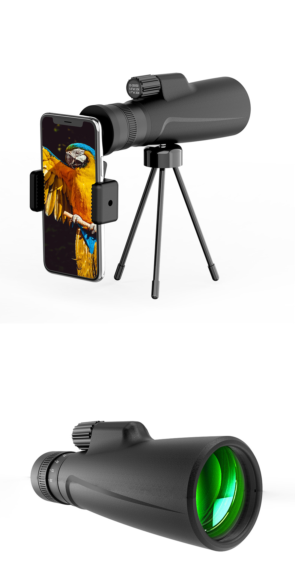 10-30x50 Zoom Monocular Telesc – Hunting Outdoor Watch recenzja i cena