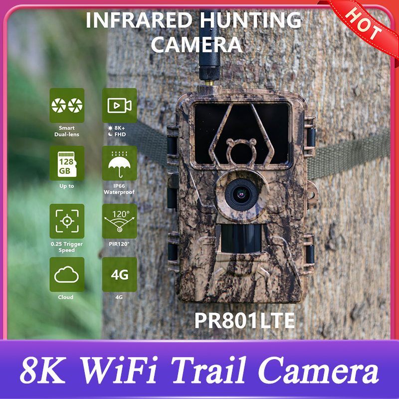 8K 60MP WiFi Trail Camera Wate – Outdoor Hunting Video Camera recenzja i cena