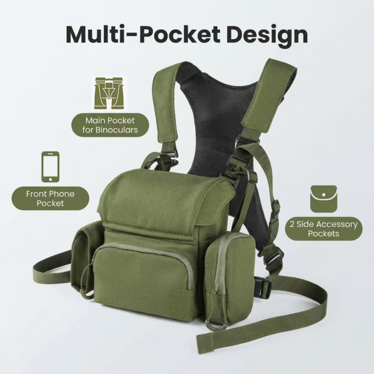 Tactical Binocular Harness Bag – Hunting Outdoor Watch recenzja i cena