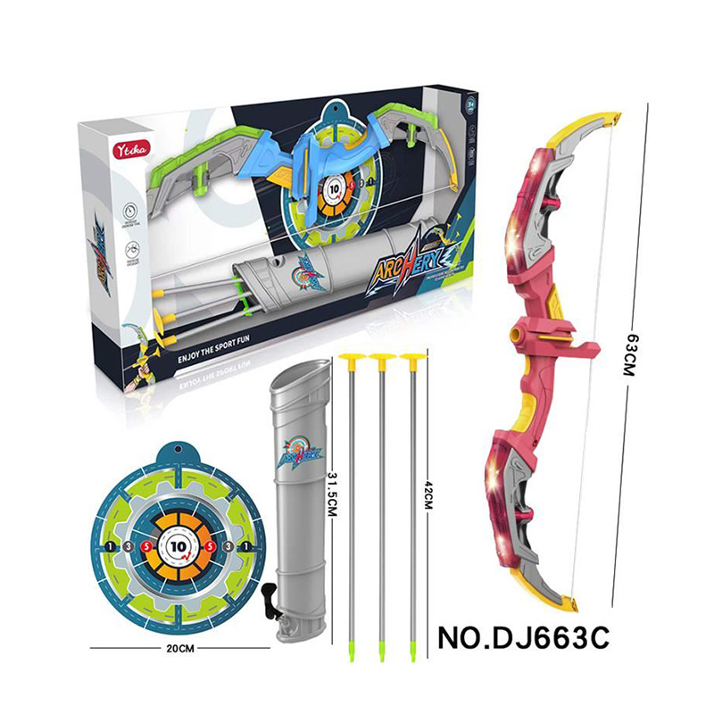 Bow and Arrows W/ Light-up LED – Outdoor Hunting Games For Kids recenzja i cena
