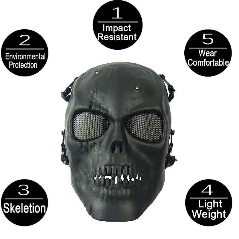 Airsoft Mask Camouflage Cospla – Outdoor Hunting Movies recenzja i cena