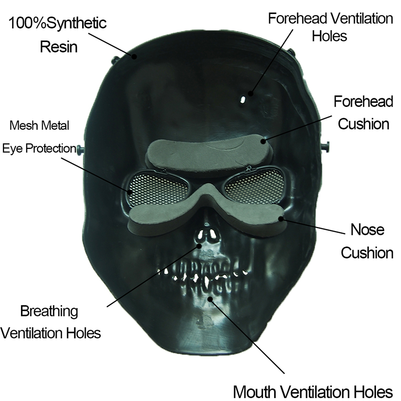 Airsoft Mask Camouflage Cospla – Outdoor Hunting Movies recenzja i cena