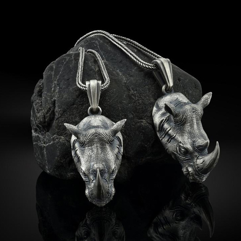 1Pcs Pure Tin Rhino Head Penda – Wildman Hunting & Outdoor recenzja i cena