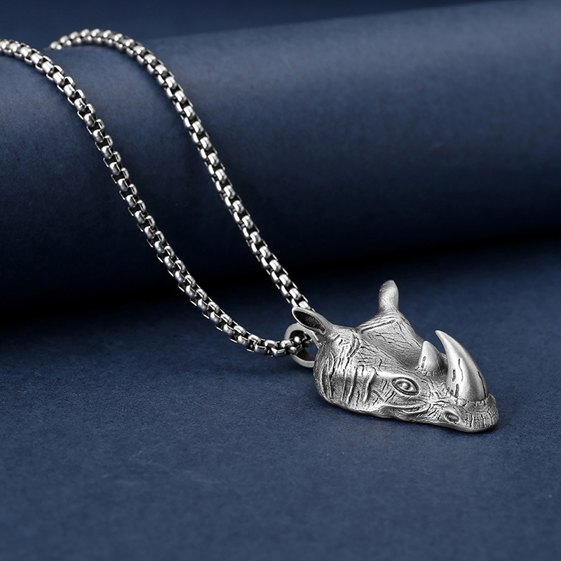 1Pcs Pure Tin Rhino Head Penda – Wildman Hunting & Outdoor recenzja i cena