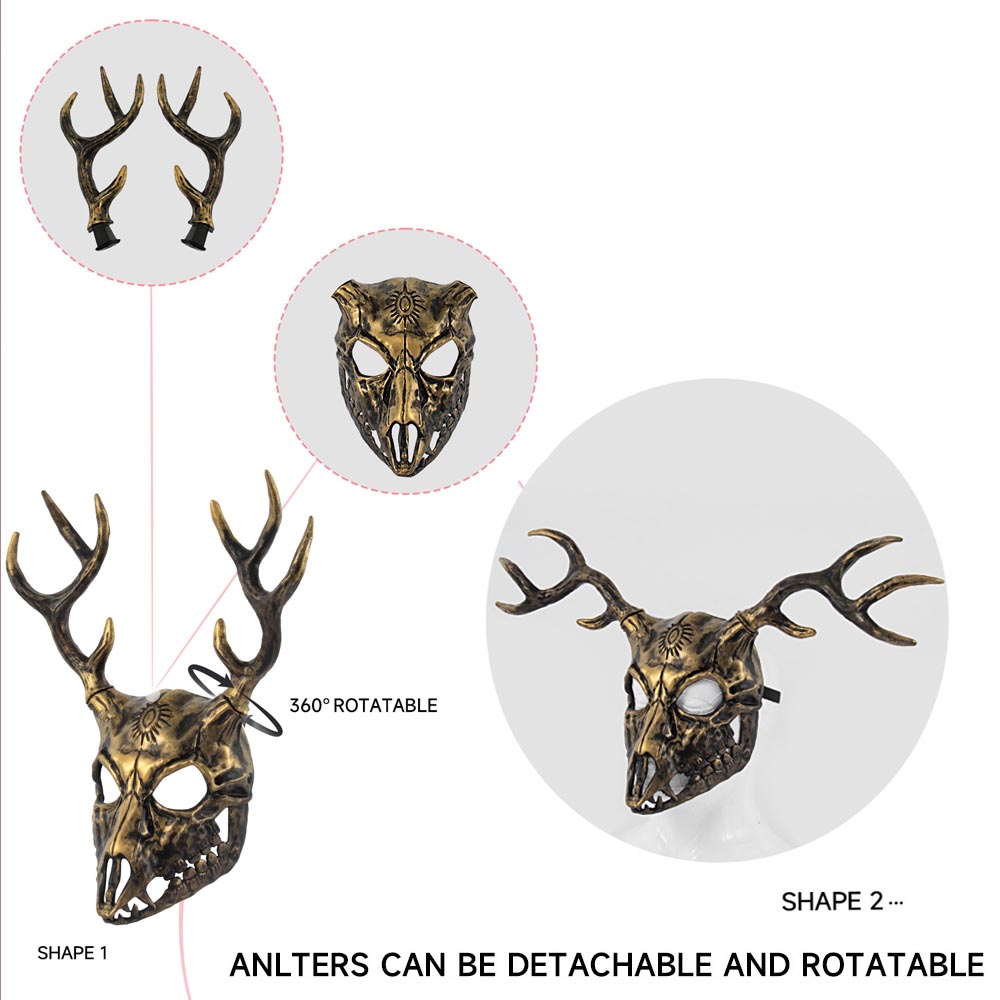 Wendigo Elk Mask Headpiece Cos – Elk Bugle Call recenzja i cena