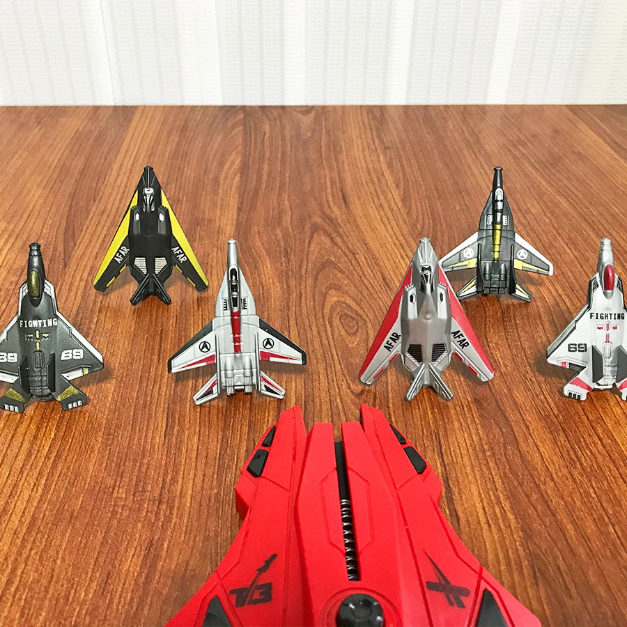 6pcs Fighter Plane Red Launche – Outdoor Hunting Toys recenzja i cena