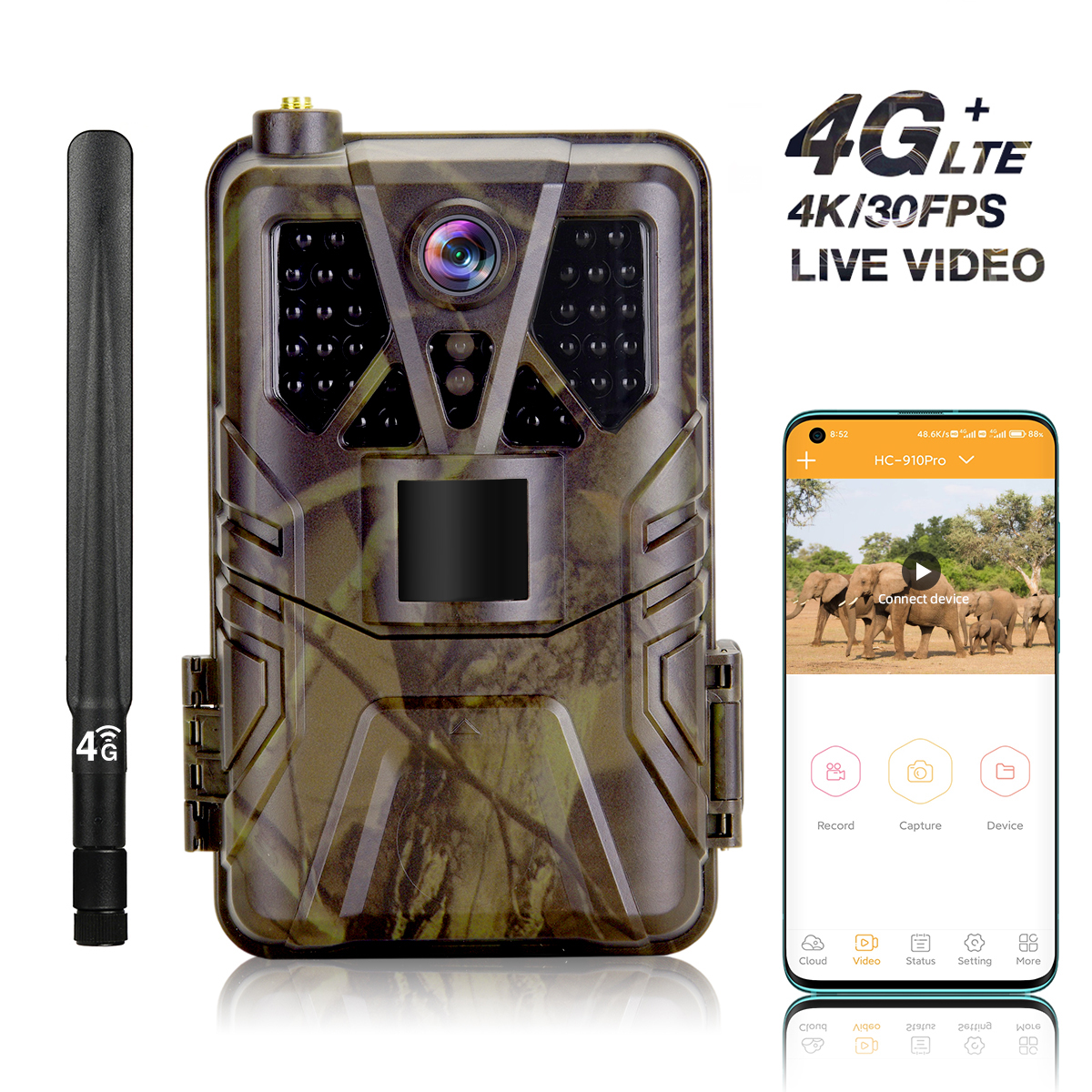 4K 30fps Trail Camera with APP – Outdoor Hunting Video Camera recenzja i cena
