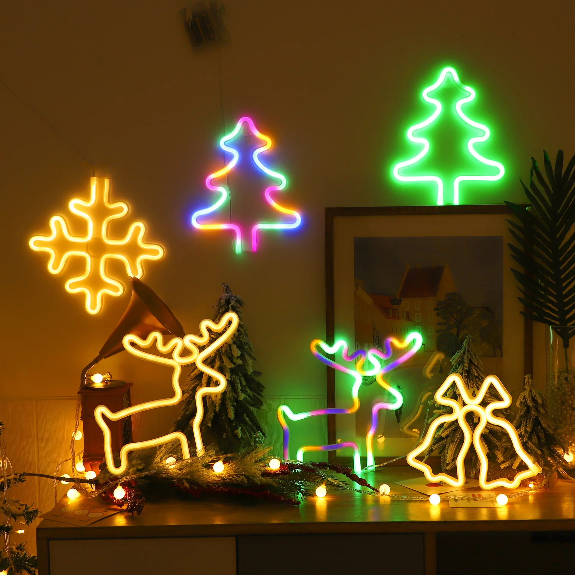 LED Christmas Socks Neon Sign  – Elk Bugle Call recenzja i cena