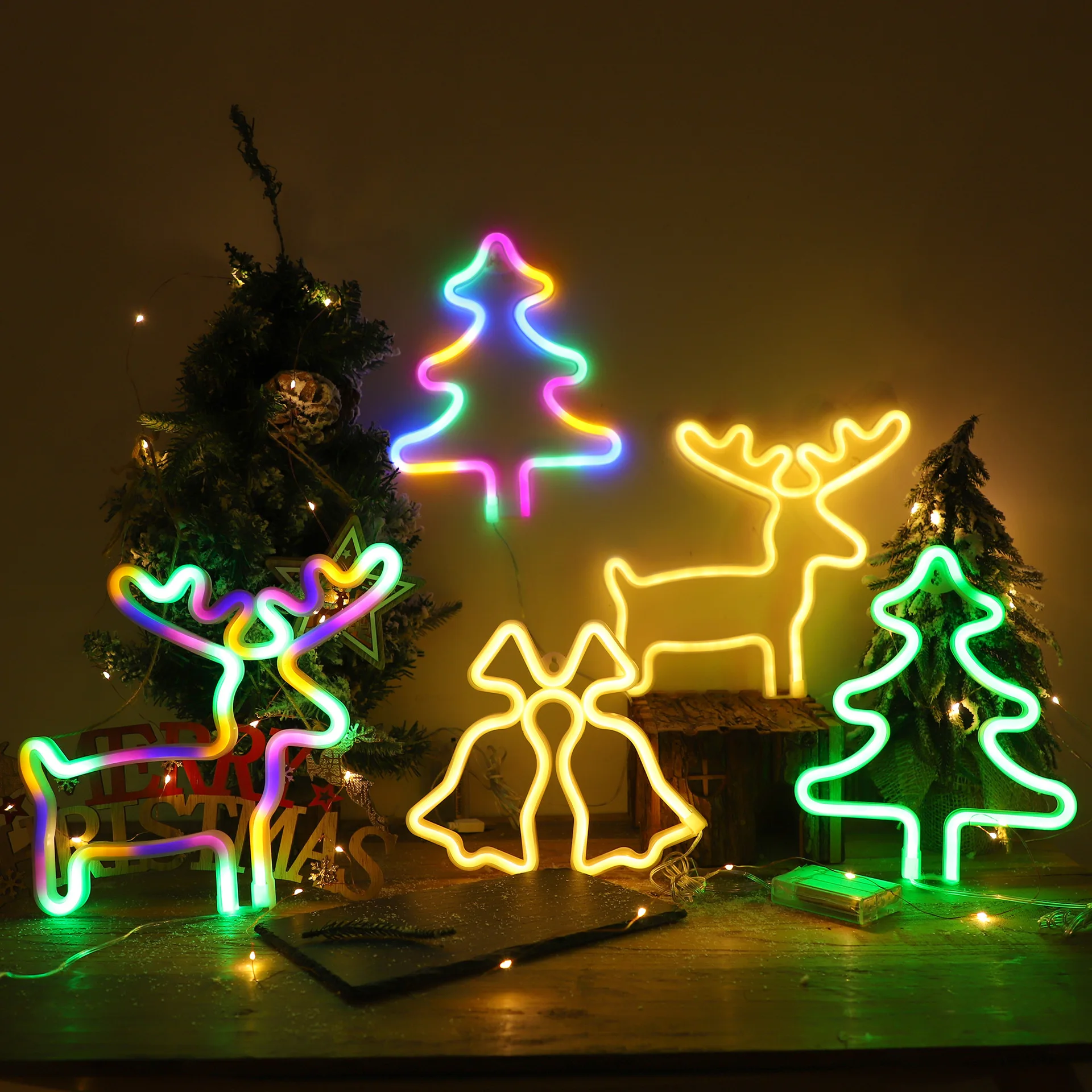 LED Christmas Socks Neon Sign  – Elk Bugle Call recenzja i cena
