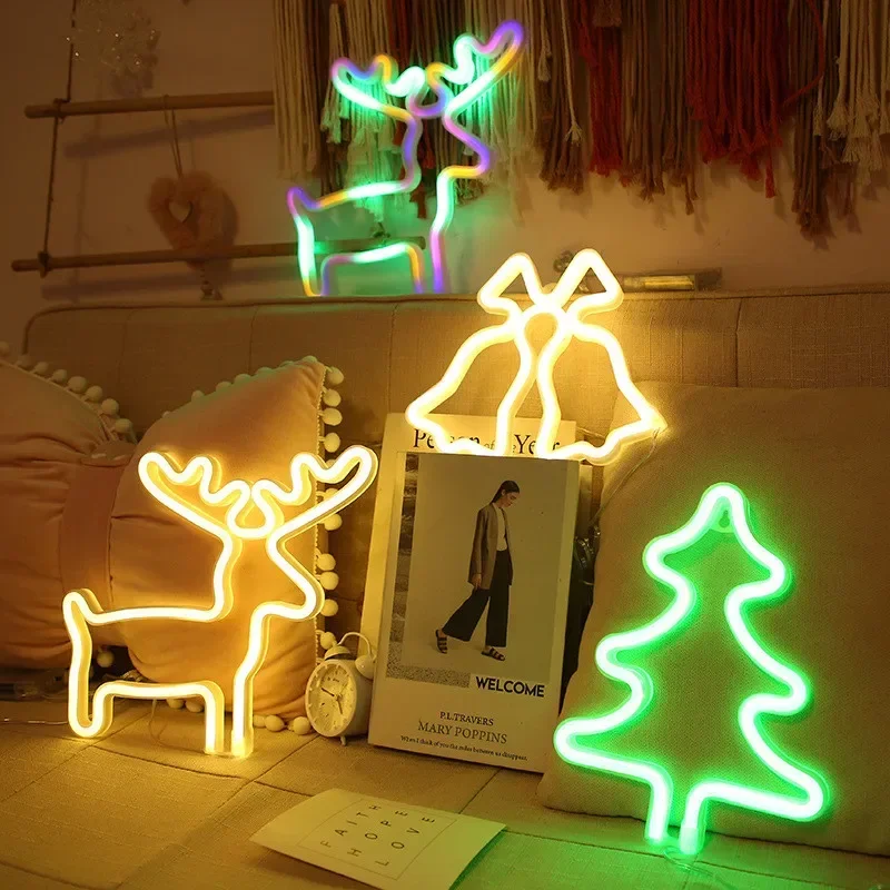 LED Christmas Socks Neon Sign  – Elk Bugle Call recenzja i cena